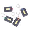 1Pcs Portable Mini Cob Led Keychain Flashlight Key Chain Torch Light Lamp