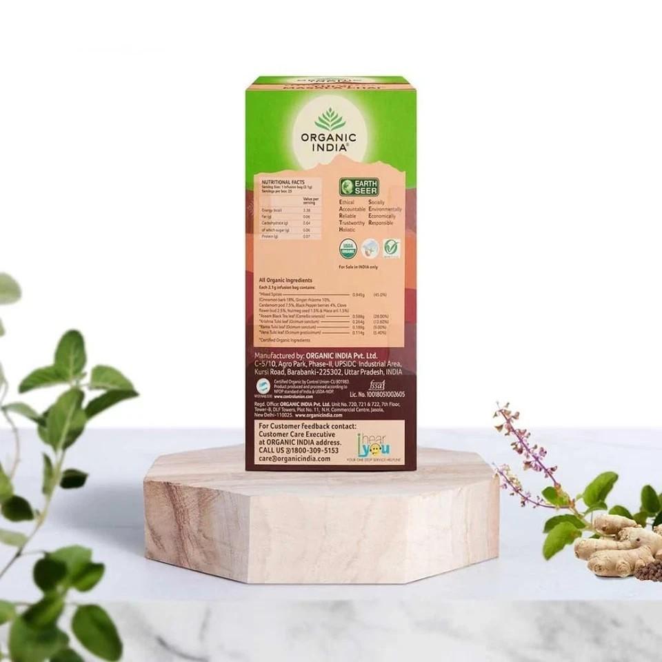 Tulsi Masala Chai, 25 Tea Bags, Stress Relieving*, Refreshing And Relaxing