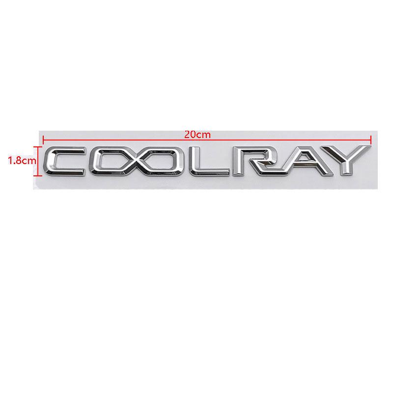 COOLRAY letterová nálepka na auto Pro Geely coolray upravené černé personalizované logo zadní víko kufru boční dveře kufru díly