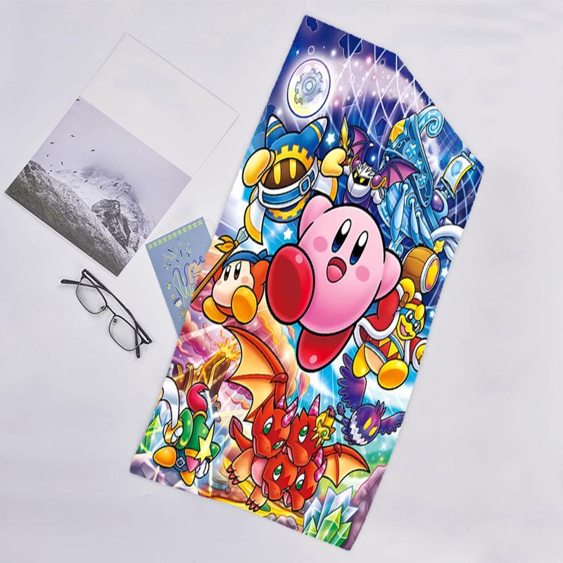 1pc Kirby2 Beach Towel, Beach and Seaside Swimming Pool Equipment, Fashion Pattern, Rectangular, Travel Essentials