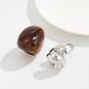 Acrylic Water Drop Rings Smooth Surface Geometric Finger Rings Resin Knuckle Rings  Party Jewelry