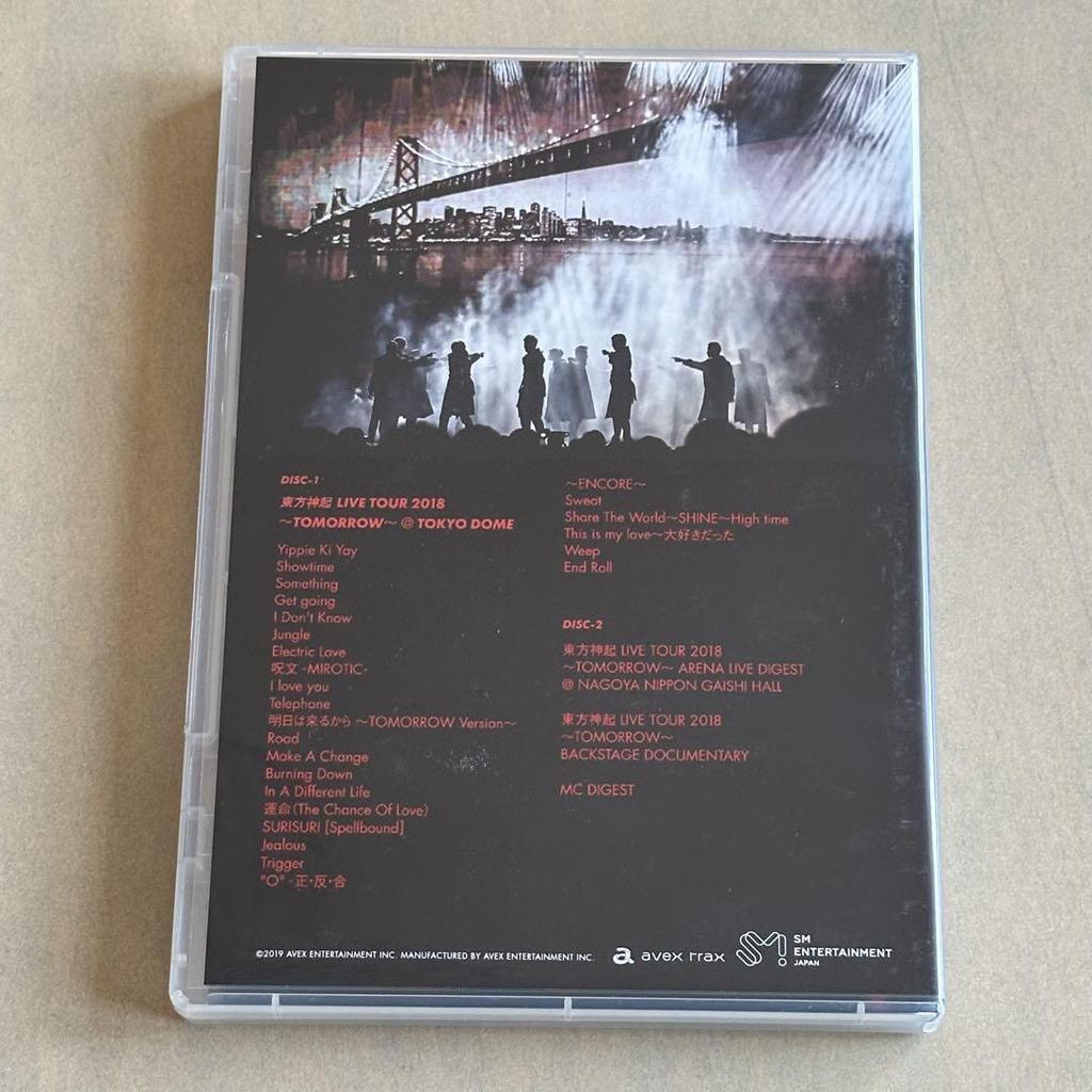 [USED] TVXQ TOMORROW 2018 Blu-ray 2-disc set + photo book