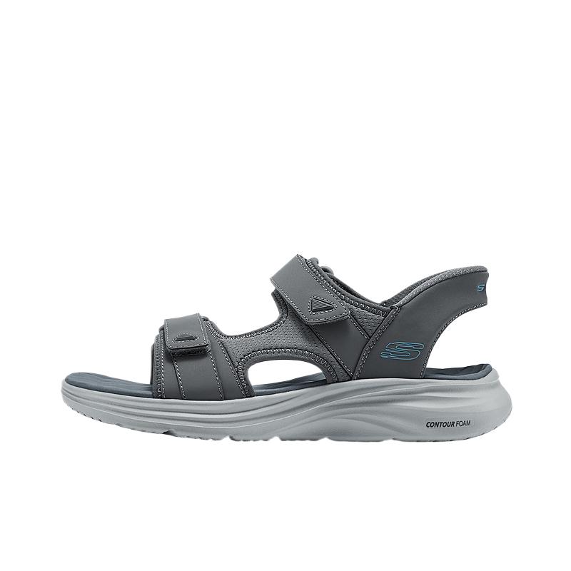 Skechers Solid Color Comfortable Breathable Slip-On Outdoor Commuting Wear Sandals Men sandals 232799-CCBL 40