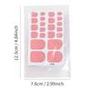 22tips Baking Free Toe Nail Sticker Wraps Solid Color Full Cover Toenail Polish Strips Summer Self Adhesive DIY Foot Decals