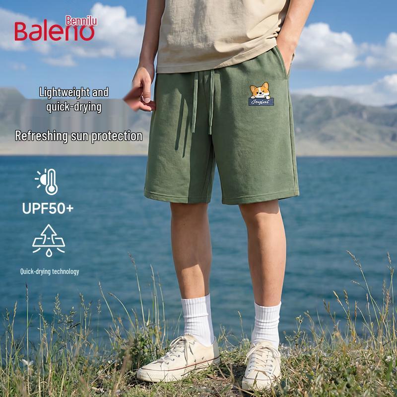 

Baleno Men s Corgi Graphic Casual Drawstring Shorts M