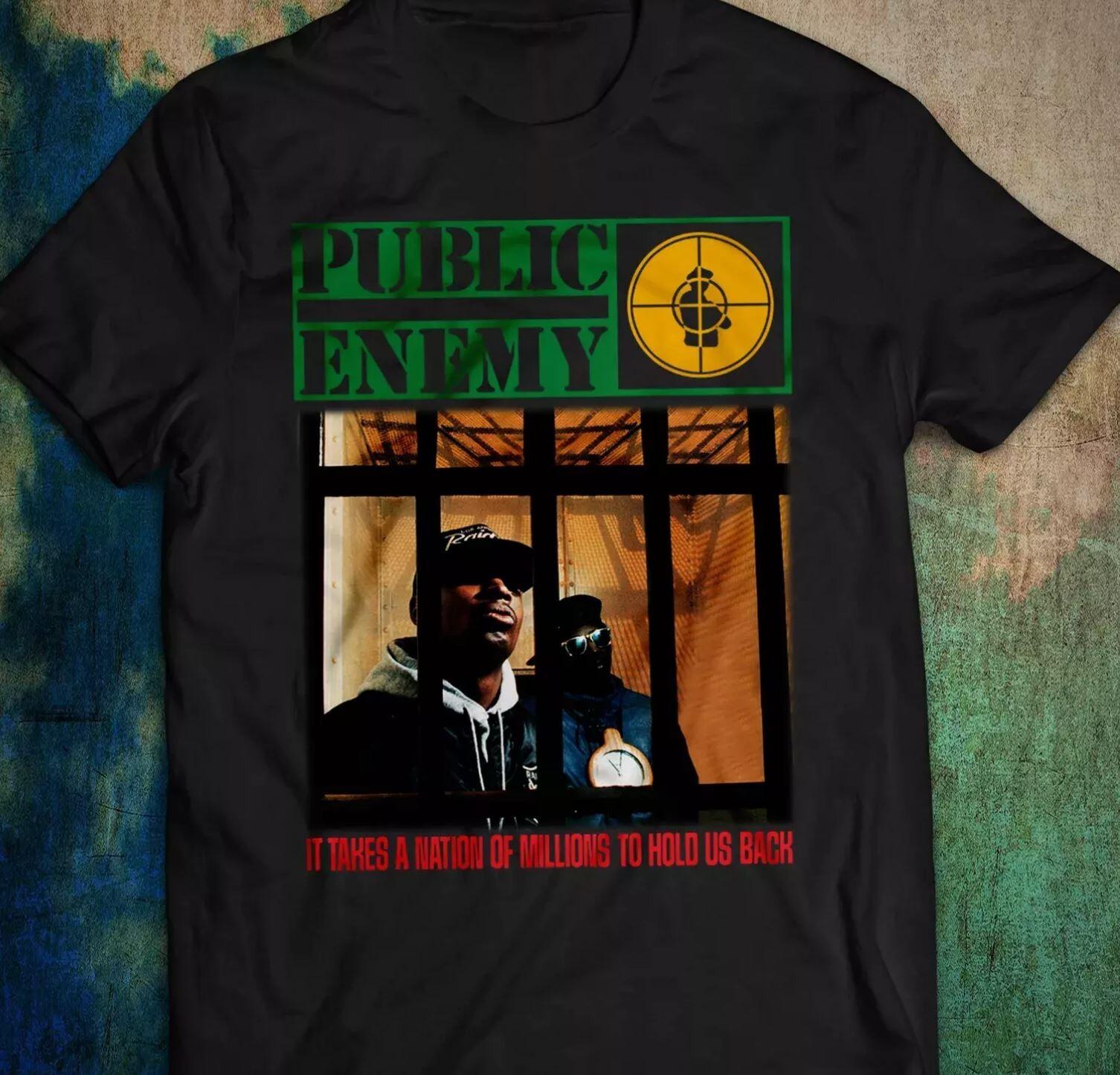 It Takes a Nation of Millions to Hold Us Back Public Enemy T Shirt Mens Womens Tees Top Size S-5XLTS2 S