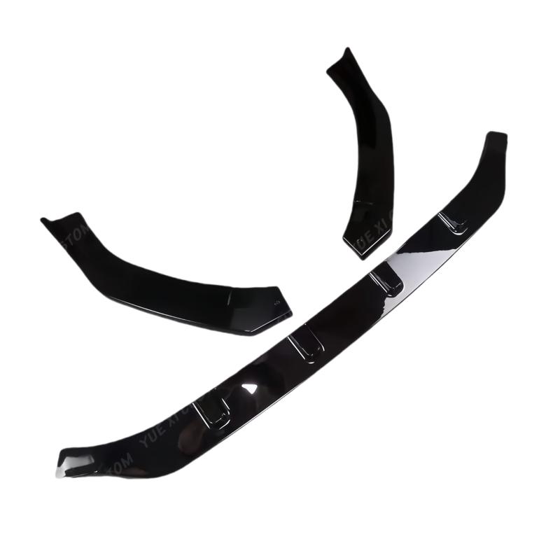 MAXTON Style Glossy Black Car Front Bumper Splitter Lip For Volkswagen Golf 7.5 GTI 2017-2020 Front Bumper Lip Diffuser BodyKits