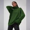 Autumn/Winter 2024 Solid Color High-Neck Casual Loose Knit Sweater