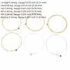2Sets Brass Material Acoustic Guitar Strings Golden And Silver Guitar Strings  For Acoustic Guitar