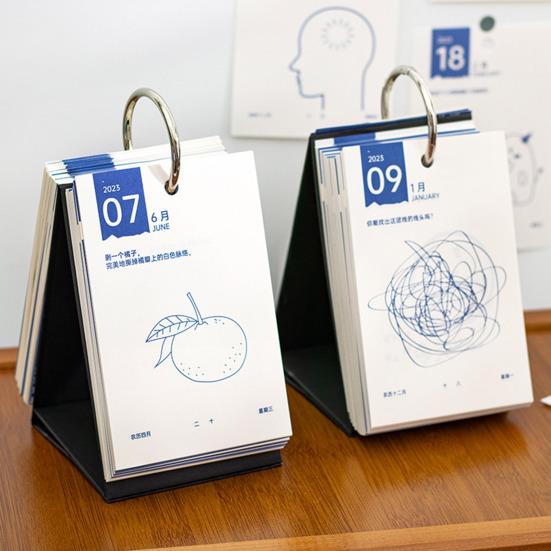 Cheap Decorative Interesting Desktop Calendar Durable Tearable 2023 New ...