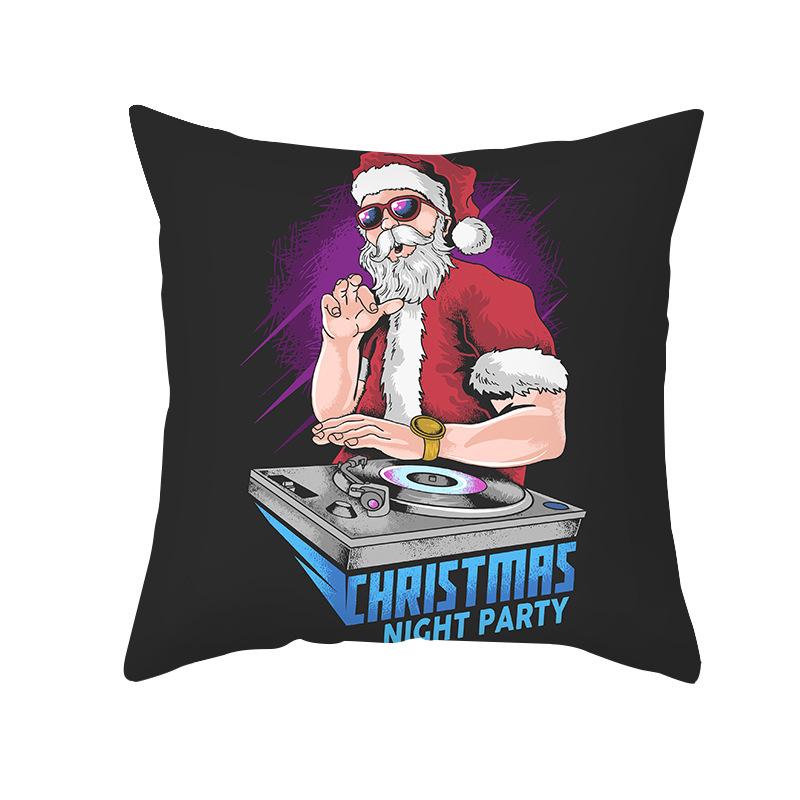 Nordische Weihnachtskissenbezug Schwarz Gold Serie Pfirsichhaut Kissenbezug Büro Sofa Kissenbezug Zuhause