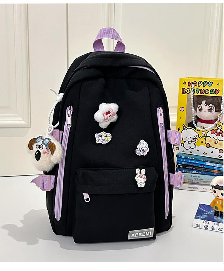 School Bag 2025 New Japanese Ins Harajuku Third To Sixth Grade School Bag High Value Mint Green Small Fresh Backpack