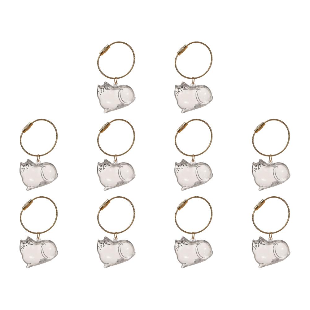 Cat Keychain Pendant Cat Hair Storage Box Pet Fur Keepsake Capsule Pet Hair Bag Backpack Hanging Pet Hair Souvenirs DIY Crafts