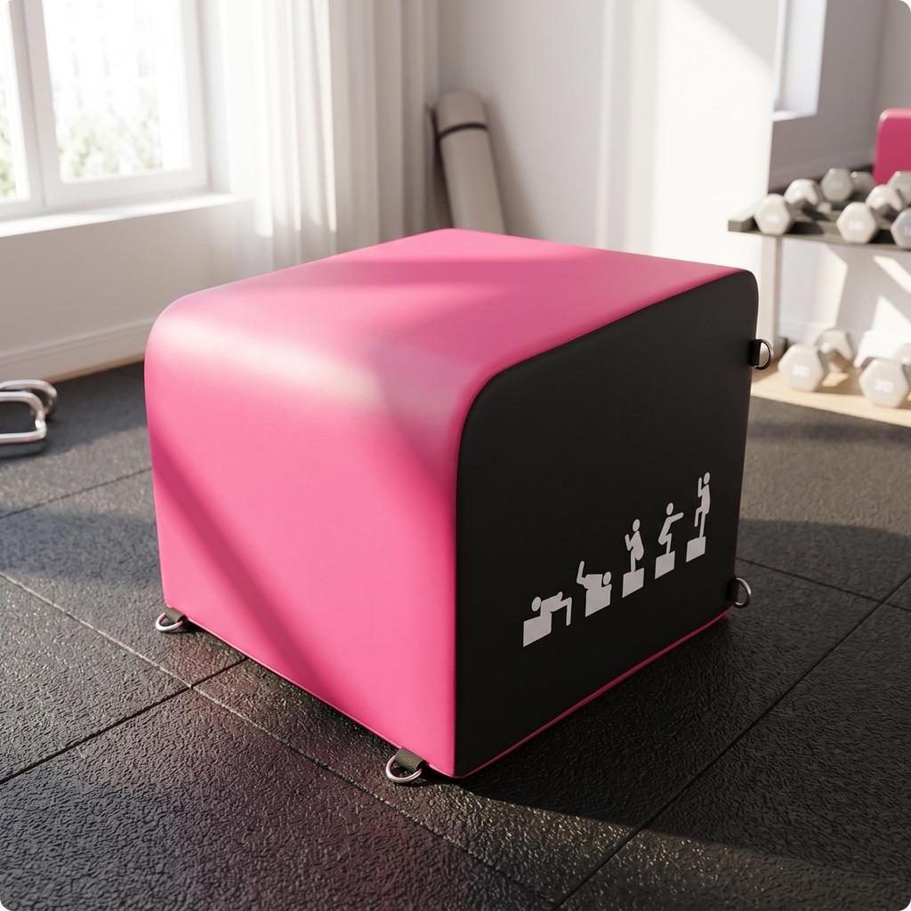 Supportive Hip Raise Box | Wipewashable pvc Surface, Compact, bridge Box,