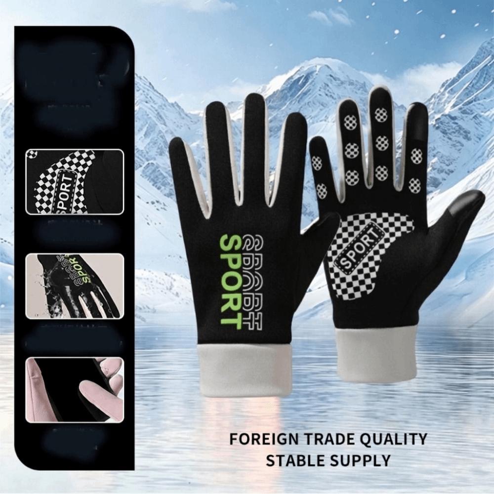 Non Slip Autumn Winter Gloves Windproof Thermal Gloves Anti Slip Cycling Gloves Driving