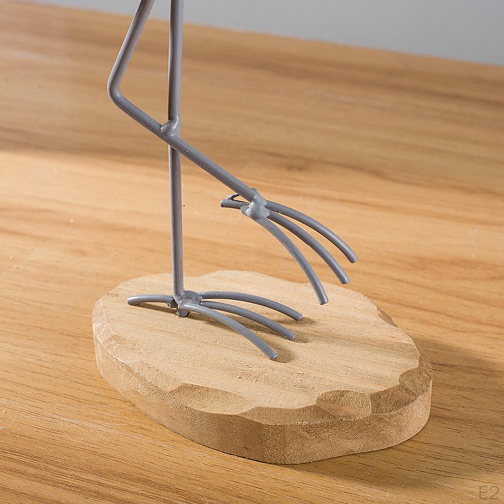 2шт настольные миниатюрные фигурки чайки статуя украшения реквизит патио газон жёлтый — фото 4