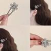 Christmas Rhinestones Snowflake Hair Clip Metal Broken Clips Gifts BB Clip  for Woman Girls