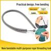 Bendable Elastic Stringing Tool for Waistbands and Eyelets