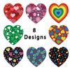500Pcs/Roll Heart-shaped Labels Sticker Candy Gift Box Wedding Valentines Decals