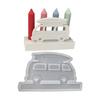 Candle Base Gypsum Mould Personalized Candle Holder Mold Plug-in Campers Ornament Making Mould Practical Jewelry Tool