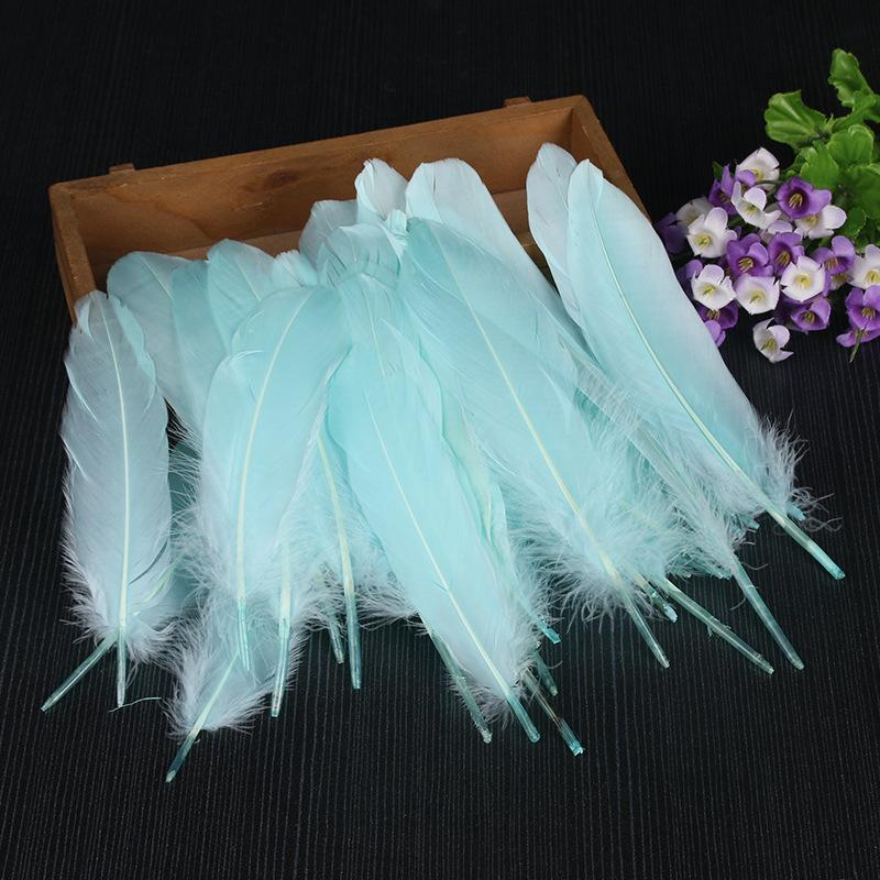 50Pcs28 Color Diy Feather Hard Big Floating Feather Wedding Dress Children Handmade Decoration Materials