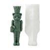 Side Slit Candle Making Form for Holiday Figure Projects, Flexible Standing Soldier Shape for DIY Winter Use and Display