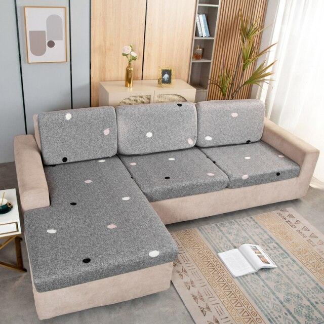 Geometric Print Sofa Cover Furniture Protector Elastic Stretch Sofa Slipcover For Corner Sofa Chair Seat Cover Compatible With Most Furniture Types