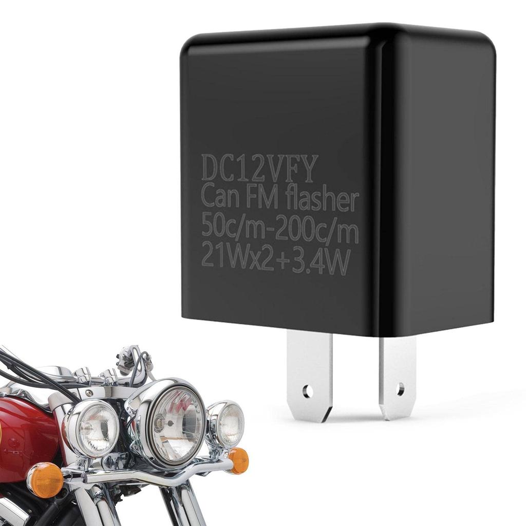 Turn Signal Flasher Relay, Electronic LED Flasher Relay, 2 Pin Universal Motorcycle LED