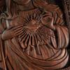 Vintage Religious Church Virgin Mary Sacred Heart Wood Sculpture, Catholic Saint Image Home Decoration