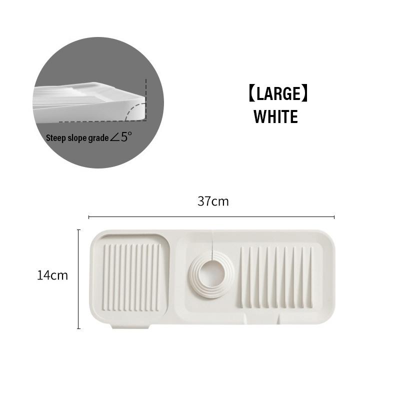 Kitchen Silicone Faucet Mat Faucet Water Catcher Mat Sink Splash Pad Household Countertop Protector Bathroom Splash Guard 1PC