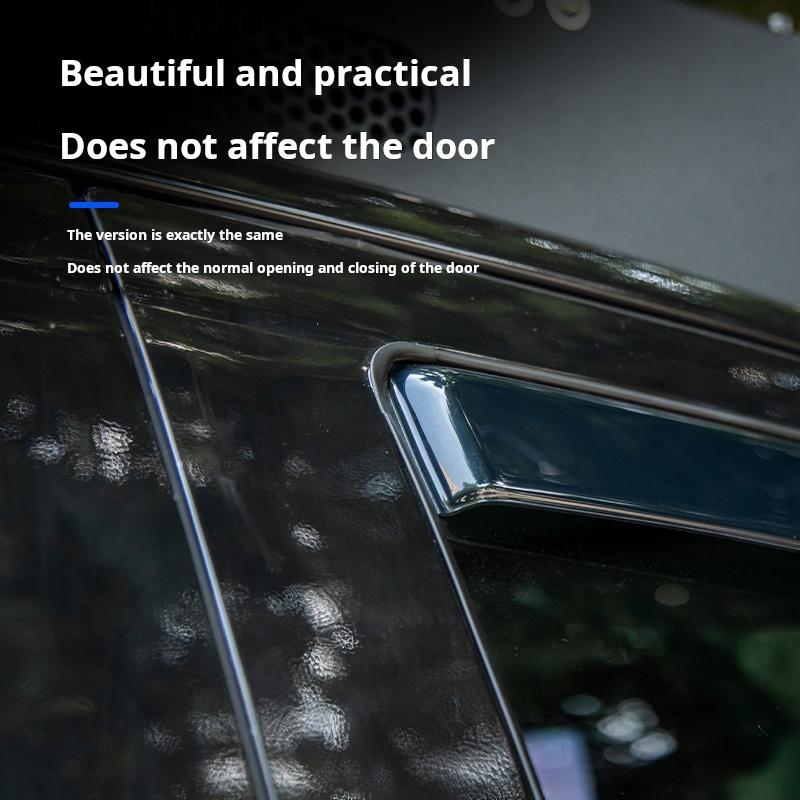 Window Visor Embedded Car Weather Shield Wind Deflector Translucent Black Car Accessories For Ford Ranger T9 Raptor Pickup Truck