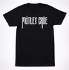 Mötley Crüe Herren Kinder T-Shirt: Vintage Glam Metal Logo (Schwarzes Unisex-T-Shirt)