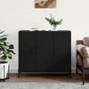 VidaXL Buffet noir 90x34x80 cm bois d'ingénierie 828117