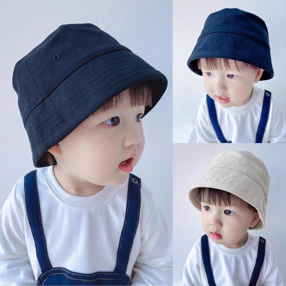 

Однотонна капелюх-відро, анти-УФ, панамська рибальська шапка, новий капелюх, 1-6 років кавовий