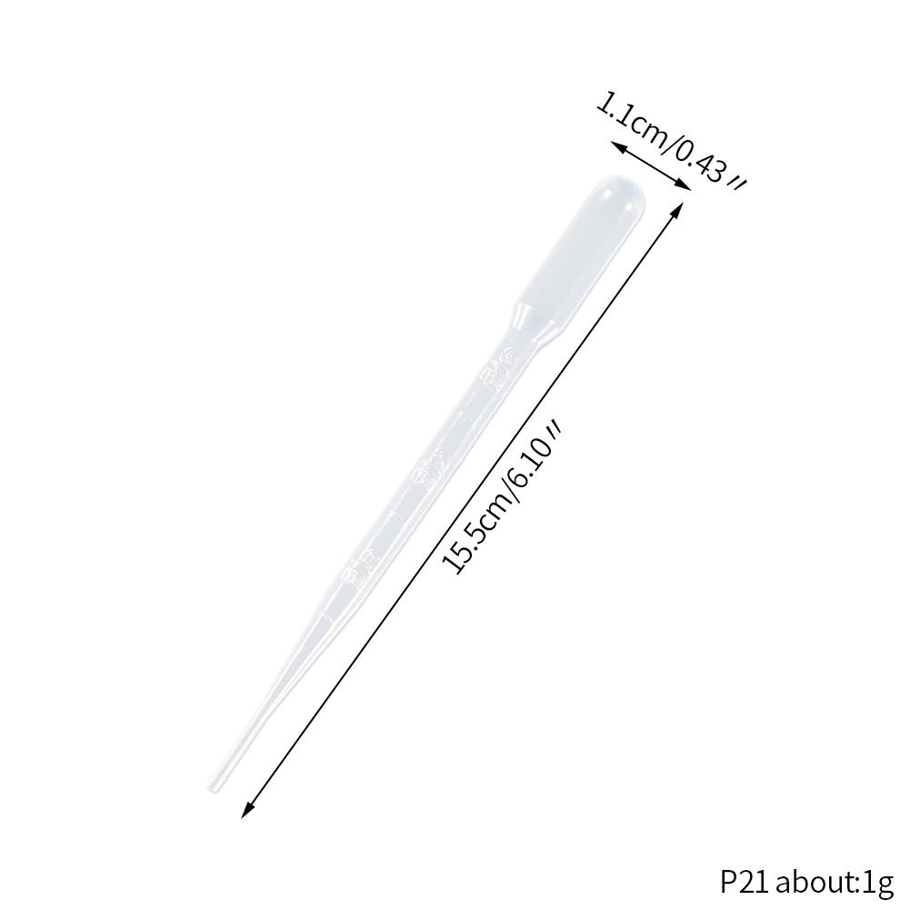 10/100Pcs Plastic Pipettes 3ml Transparent Transfer Pipette Droppers Epoxy Resin Casting Scientific Experiment Liquid Extraction