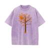 Vintage T Shirt Graphic Short Sleeve Funky Crew Neck Pure Cotton Tops Tees Washed Tee-Shirt Gift Idea Mother Day