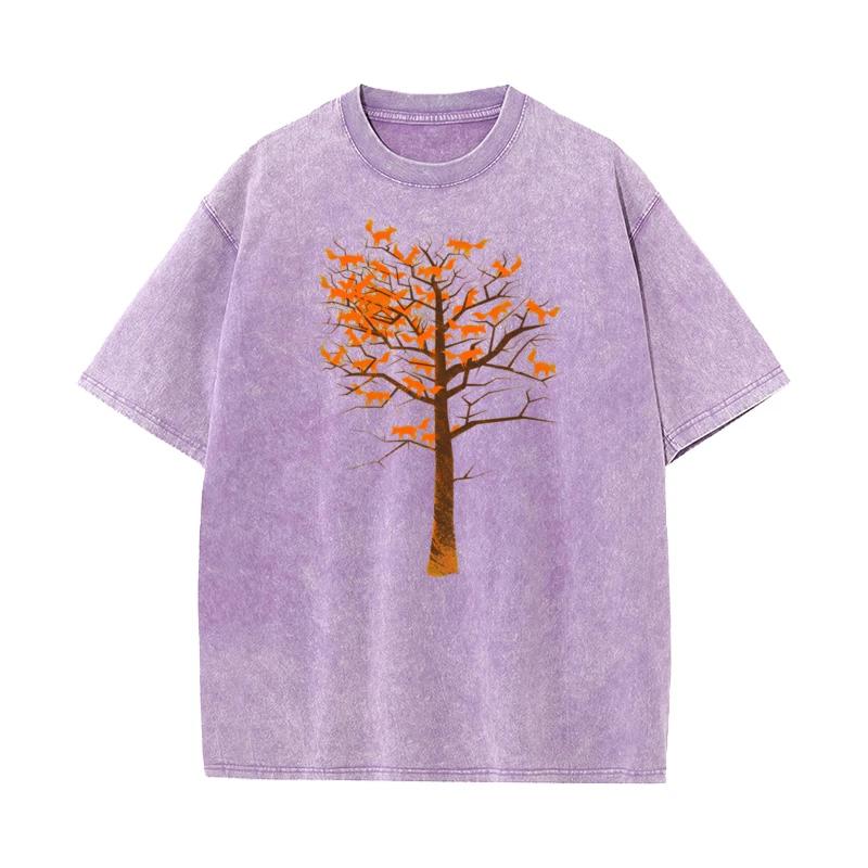 Vintage T Shirt Graphic Short Sleeve Funky Crew Neck Pure Cotton Tops Tees Washed Tee-Shirt Gift Idea Mother Day