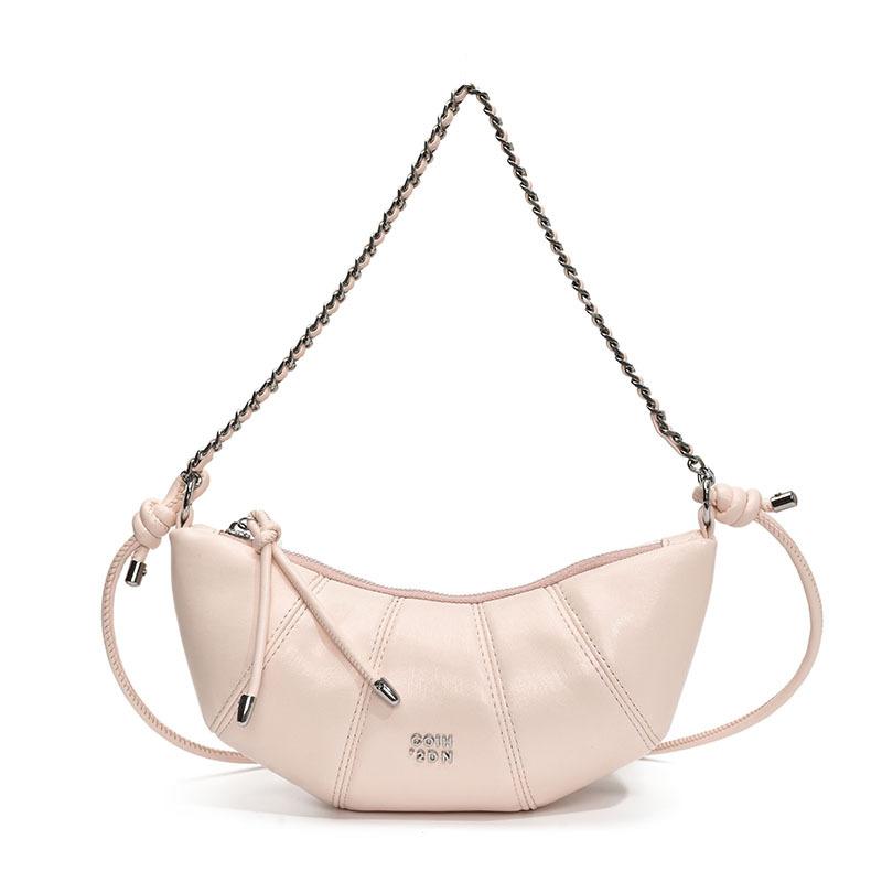 Trendy Solid Color Simple Dumpling Bag Women 2025 New Korean Version Ins Fashion Shoulder Bag Niche Texture Messenger Bag