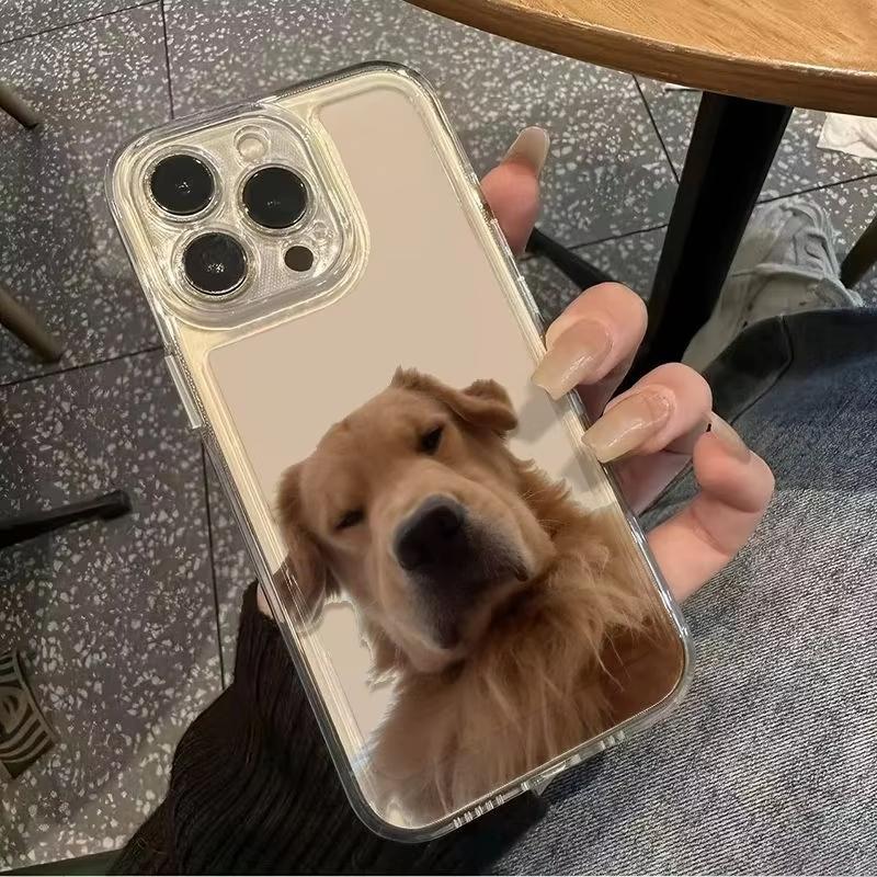 Funny Golden Retriever Clear Phone Case For iPhone 17 16 15 11 12 14 13 Pro Max Mini X XSMax XR 17 Air 15 Plus 16E Cover Fundas