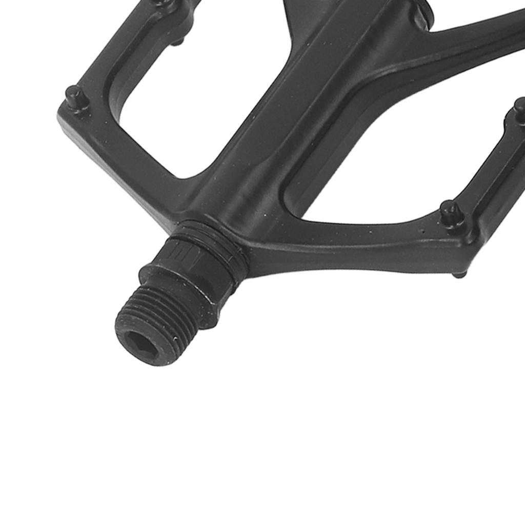 2PCS Bike Pedals Black Platform Pedals Anti Skid Effortless Cycling Bike Parts with Bearing for Mountain Road Bikes
