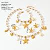 Stainless Steel Starfish Shell Necklace For Women, Beach Accessories With A High-end Feel, Turtle Necklace Set F