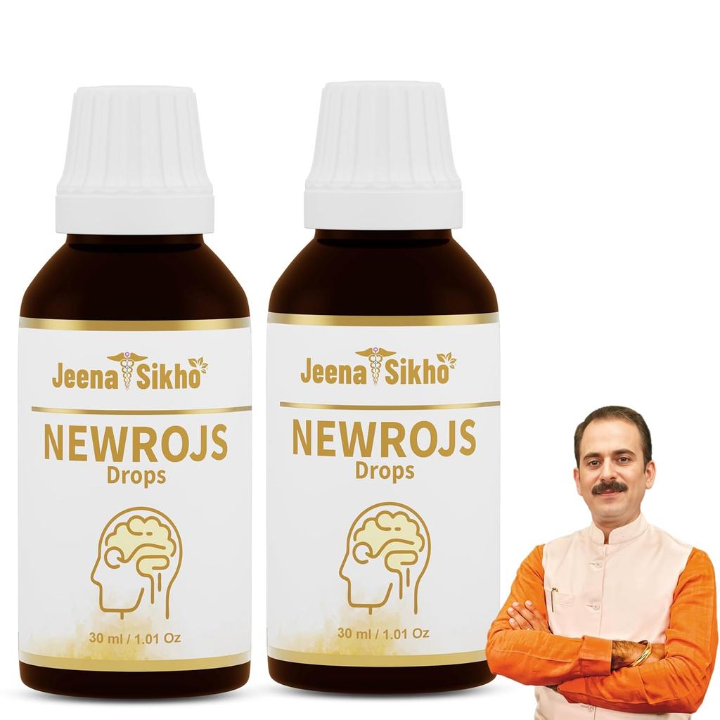 Jeena Sikho Newrojs Drop Nerve Care Sleep Support Relaxation Focus Wellness Daily Use Balanced Drops 30 Ml Pack Of 2