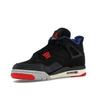 Air Jordan 4 Retro Rare Air - White Lettering Men Sneakers Black Fire-Red Deep-Royal-Blue FV5029-003