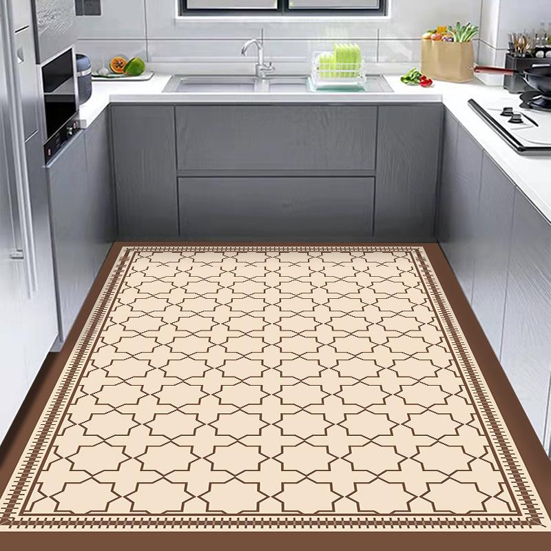 Podložka na podlahu do kuchyně na balkon PVC Voděodolná Olejoodolná Protiskluzová Koberec Jednorázové Otíratelné Koberce Odolné proti špíně na velké ploše