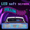 LED Matrix Pixel Panel DIY Pattern Graffiti Scrolling Led Ring USB 5V Flexible Text Animation Display Car Remote control+APP