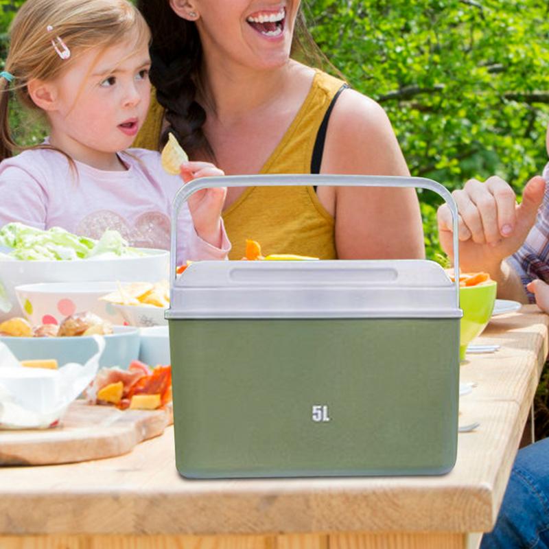 5L Mini Refrigerated Cold Box Outdoor Camping Cooler Organizer For Drinks And Food Cooling Insulation Box Vehicle Accessories