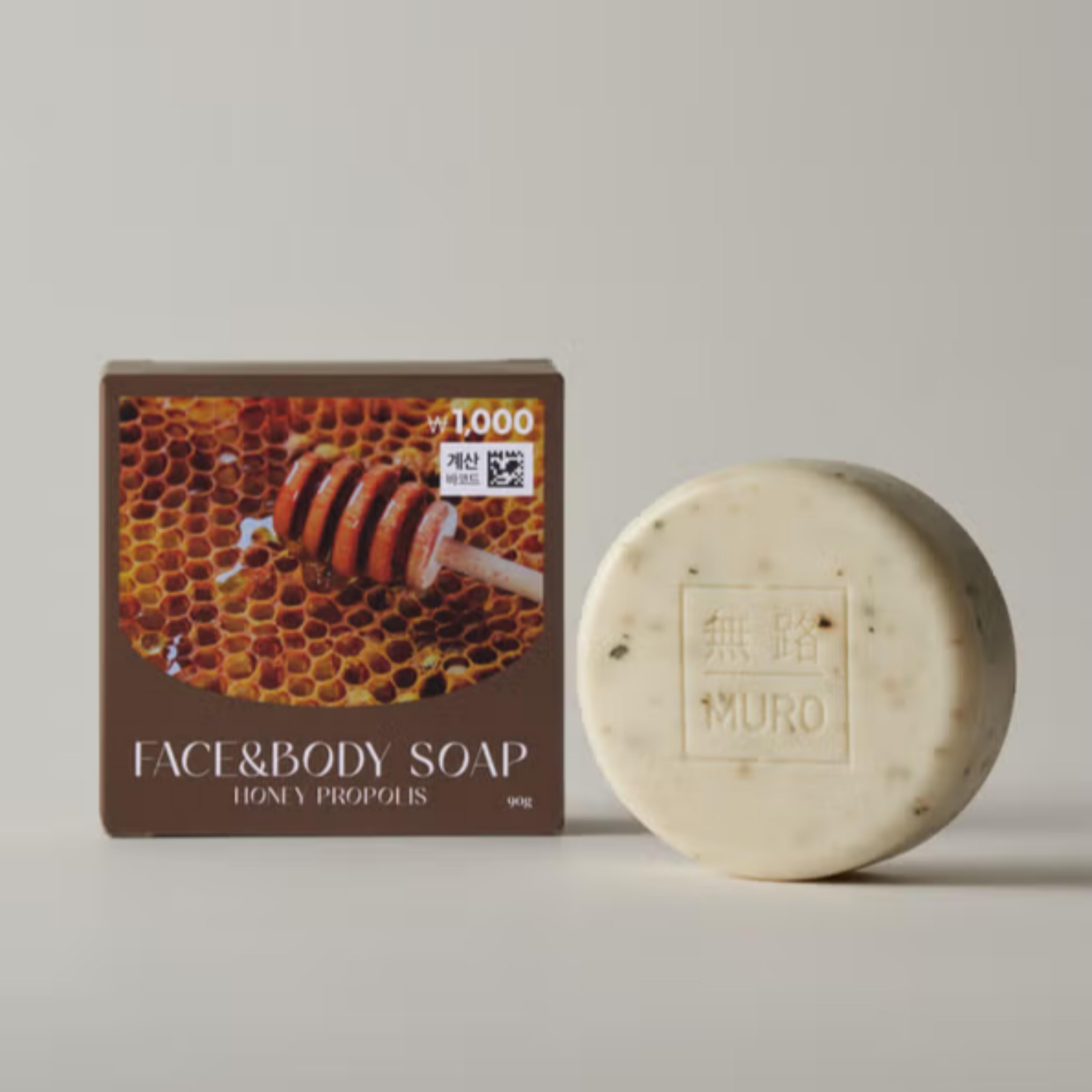 Daiso Korea Muro Mild Soap Serise Скраб+Мыло для лица и тела 90 г (5 типов) жёлтый