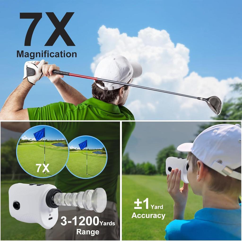 Long-Range Golf Laser Rangefinder & Speedometer - 1000m Outdoor Distance Measuring Device
