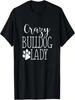 Szalona Pani Buldoga - Zabawna Koszulka dla Miłośnika Buldogów Prezent T-Shirt