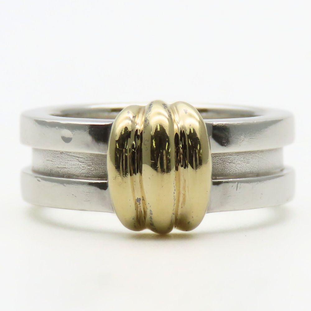 Gebraucht TIFFANY&Co. Ring Nut 3 Reihen EU#51.5 Silber925/K18 Gelbgold 8.9g Silber Gelbgold Kombination